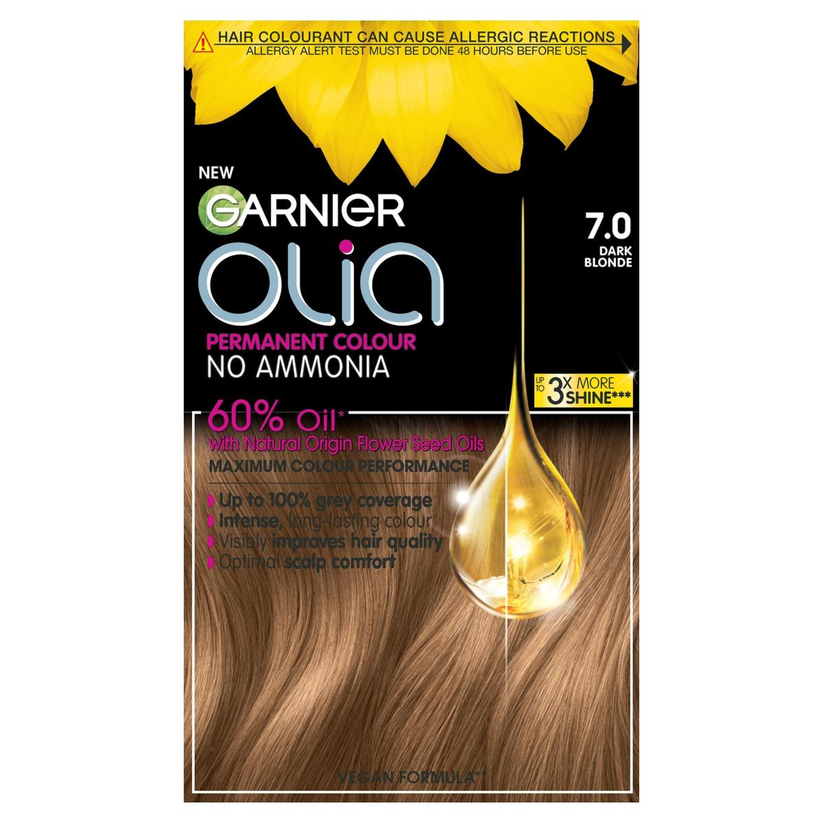 Olia No A Mmonia Permanent Hair Dye 7.0 Dark Blonde