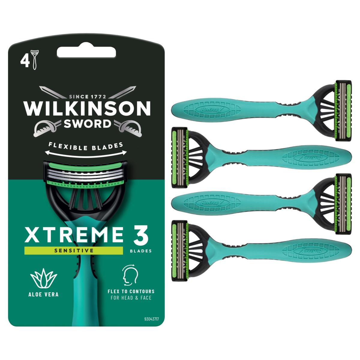 Xtreme 3 Sensitive Comfort Men Disposable Razor x 4