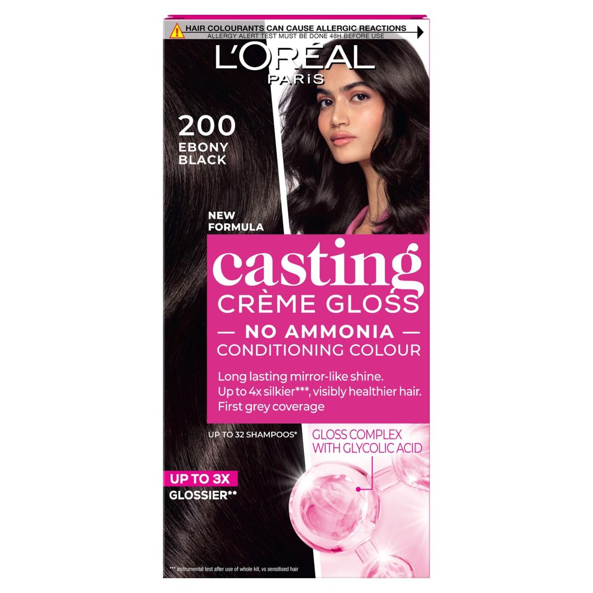 Paris Casting Creme Gloss 200 Ebony Black Semi-Permanent Hair Dye