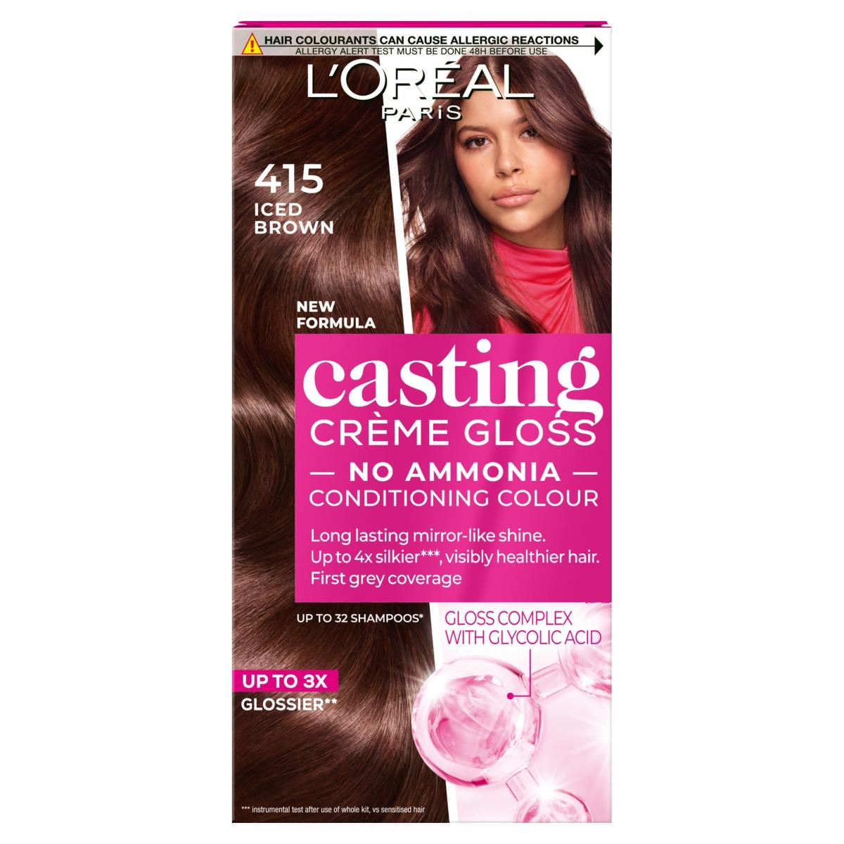 Paris Casting Creme Gloss 415 Iced Chocolate Brown Semi-Permanent Hair Dye