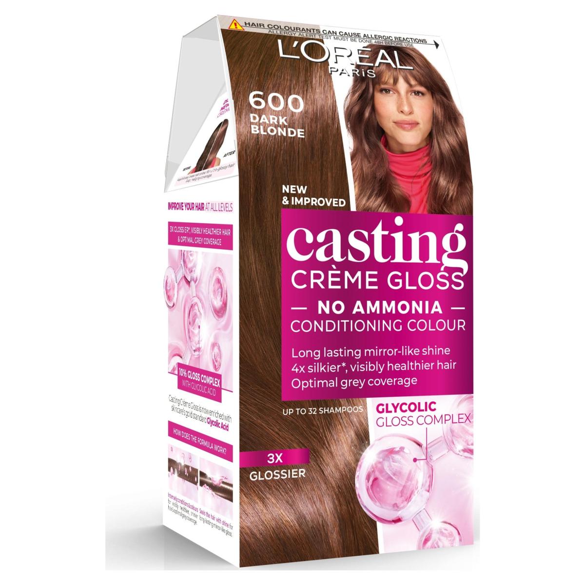 Paris Casting Creme Gloss 600 Light Brown Semi-Permanent Hair Dye