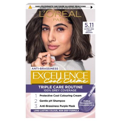 Paris Excellence Core 5.11 Ultra Ash Light Brown Permanent Hair Dye