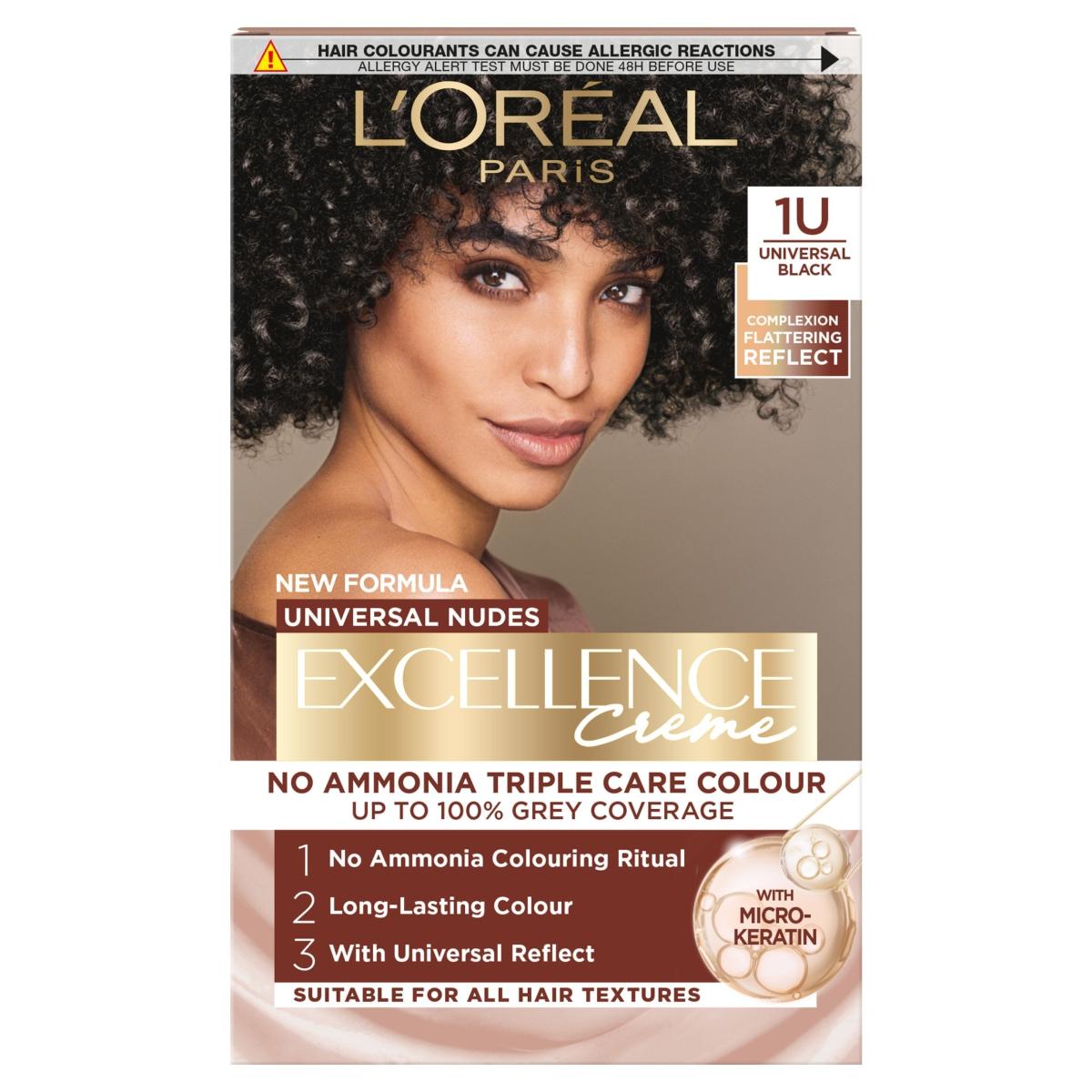 Paris Excellence Nudes Universal 1U Black Permanent Hair Dye