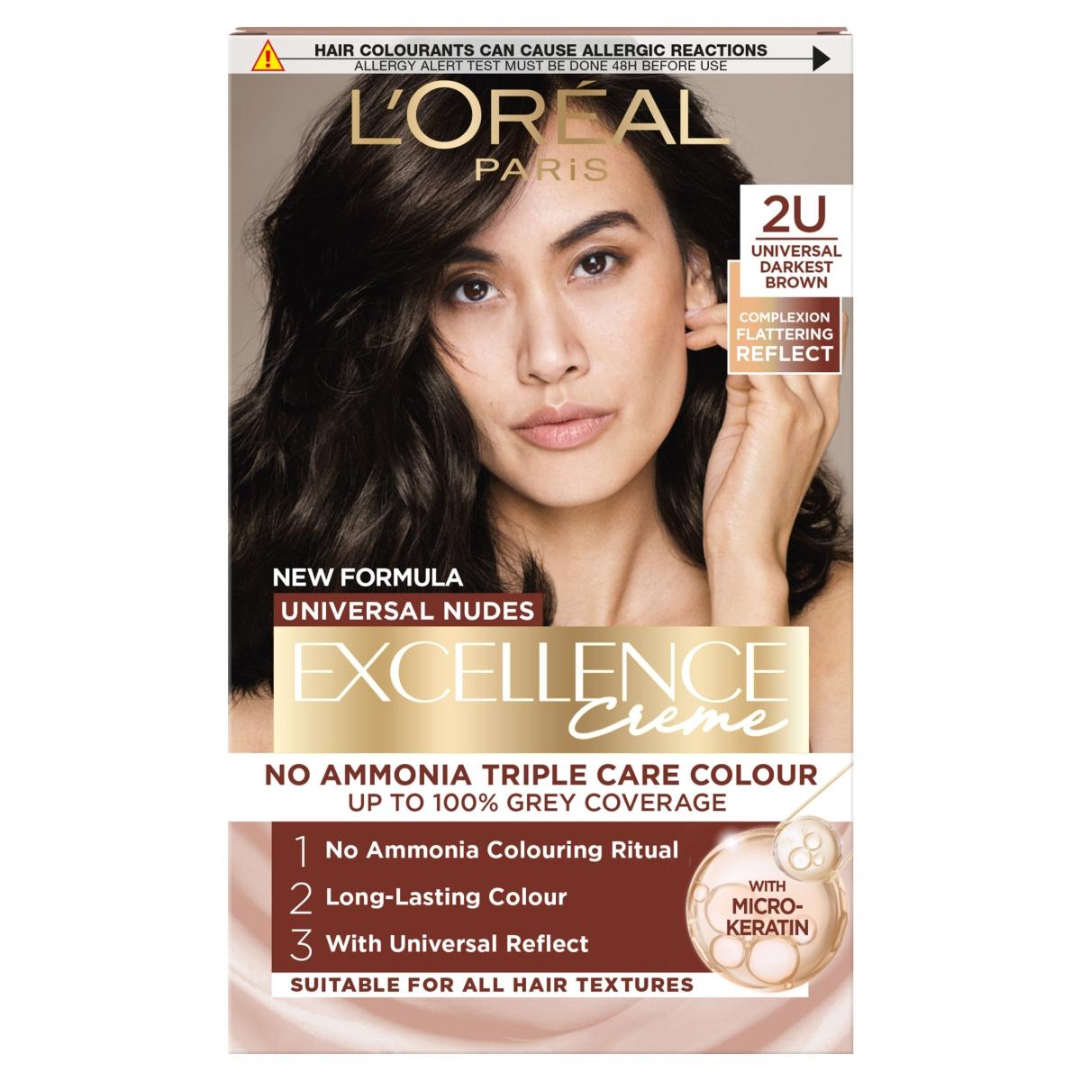 Paris Excellence Nudes Universal 2U Darkest Brown Permanent Hair Dye