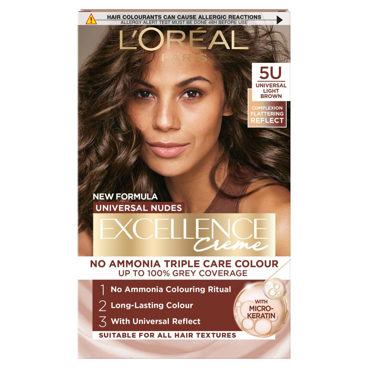Paris Excellence Universal Nudes 5U Light Brown Permanent Hair Dye