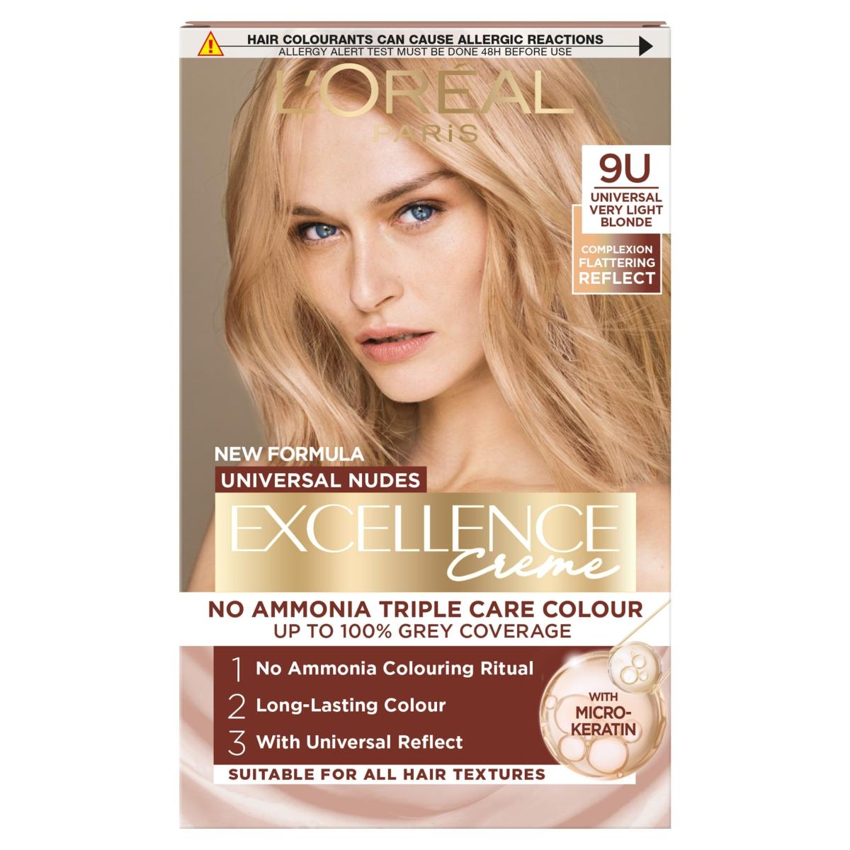 Paris Excellence Universal Nudes 9U Very Light Blonde Permanent Hair Dye