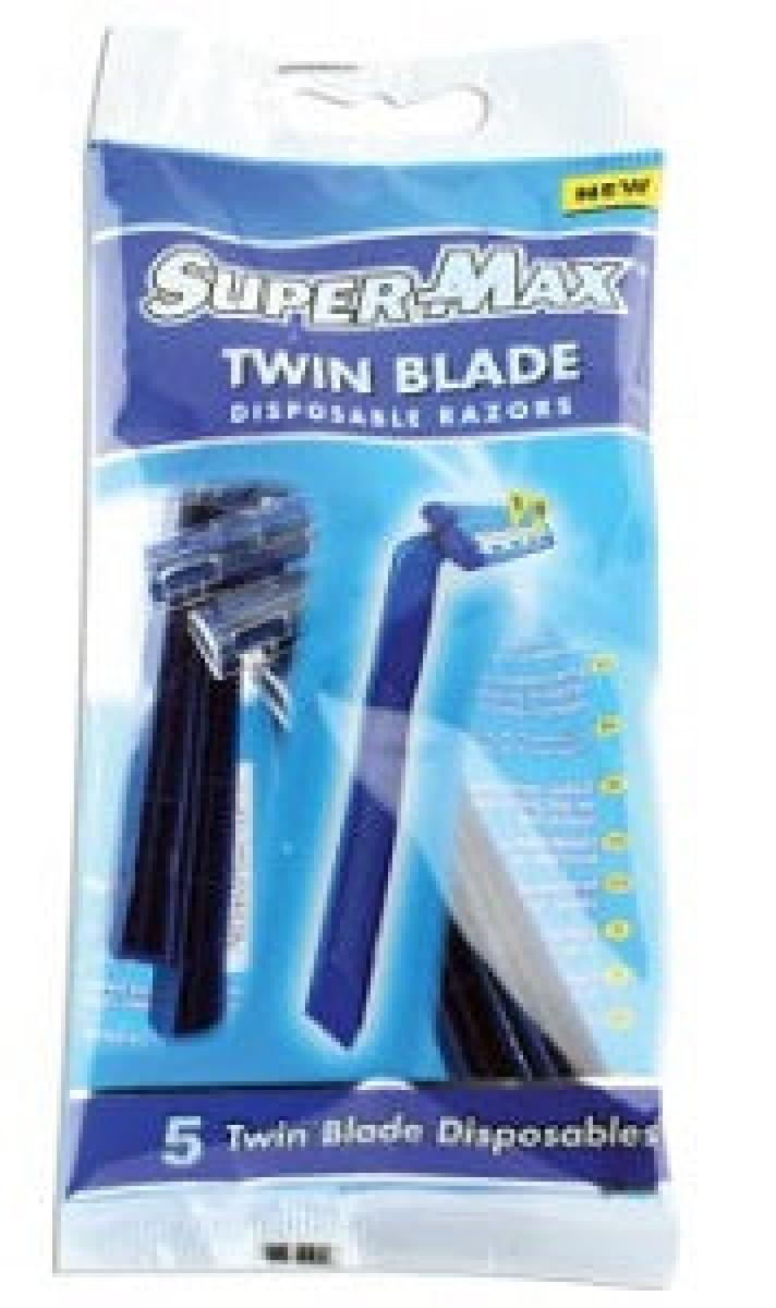 Twin Blades Disposable Razor x5