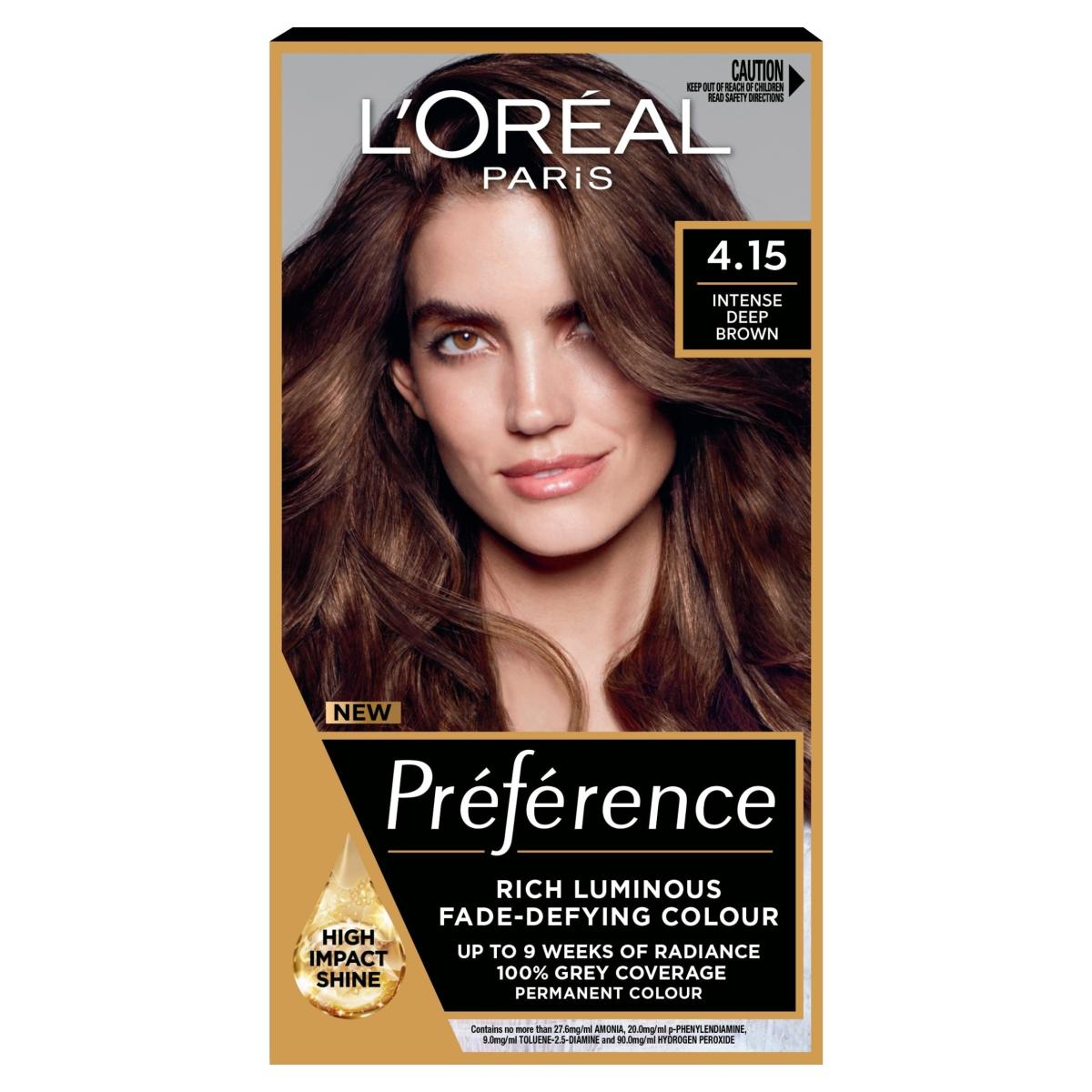 Paris Preference 4.15 Caracas Intense Deep Brown Permanent Hair Dye