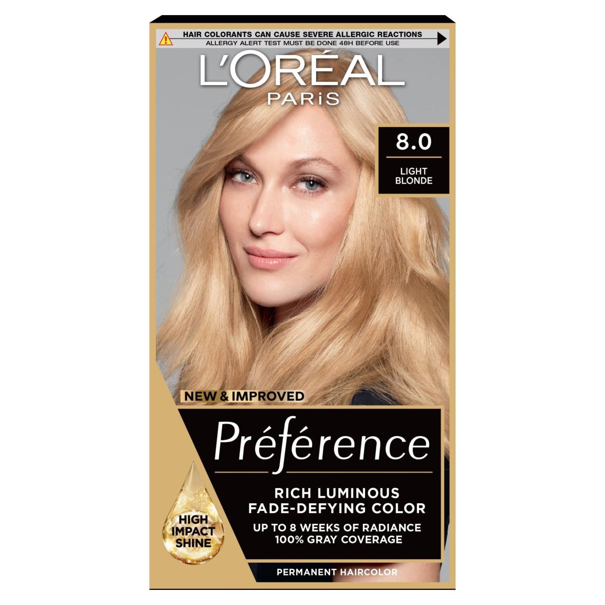 Paris Preference 8 California Light Blonde Permanent Hair Dye