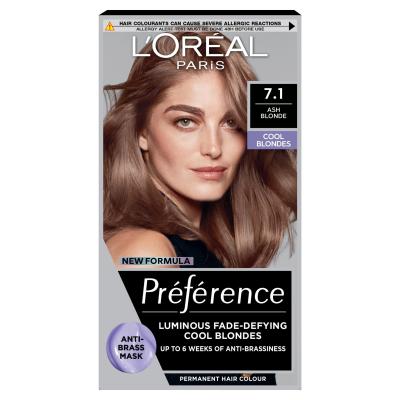Paris Preference Cool Blondes 7.1 Iceland Permanent Hair Dye