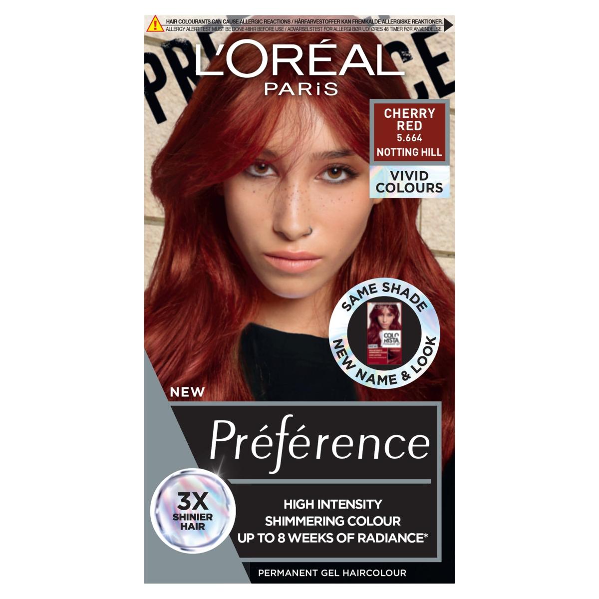 Paris Preference Vivids 5.66 Cherry Red Permanent Hair Dye