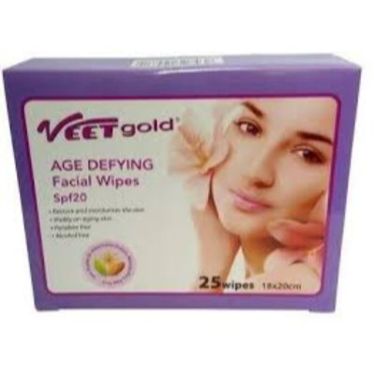 Gold Age Defying Facial Wipes x25