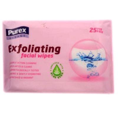 Visage Facial Wipes Exfoliating x25