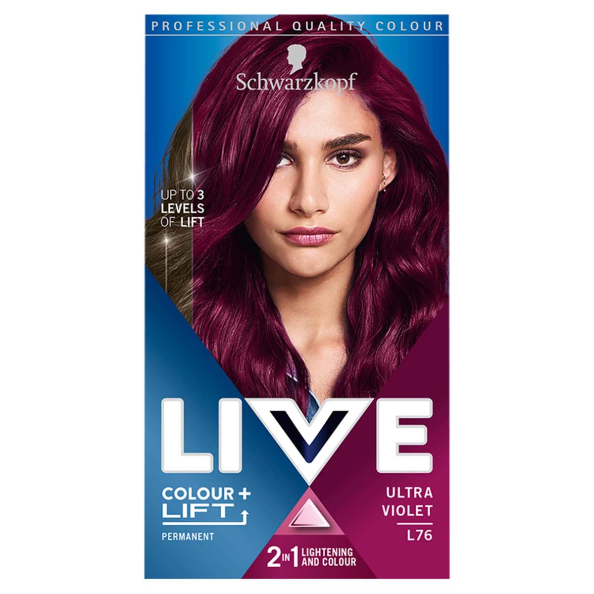 Live Colour + Lift Permanent Hair Dye Ultra Violet L76
