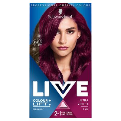 Live Colour + Lift Permanent Hair Dye Ultra Violet L76