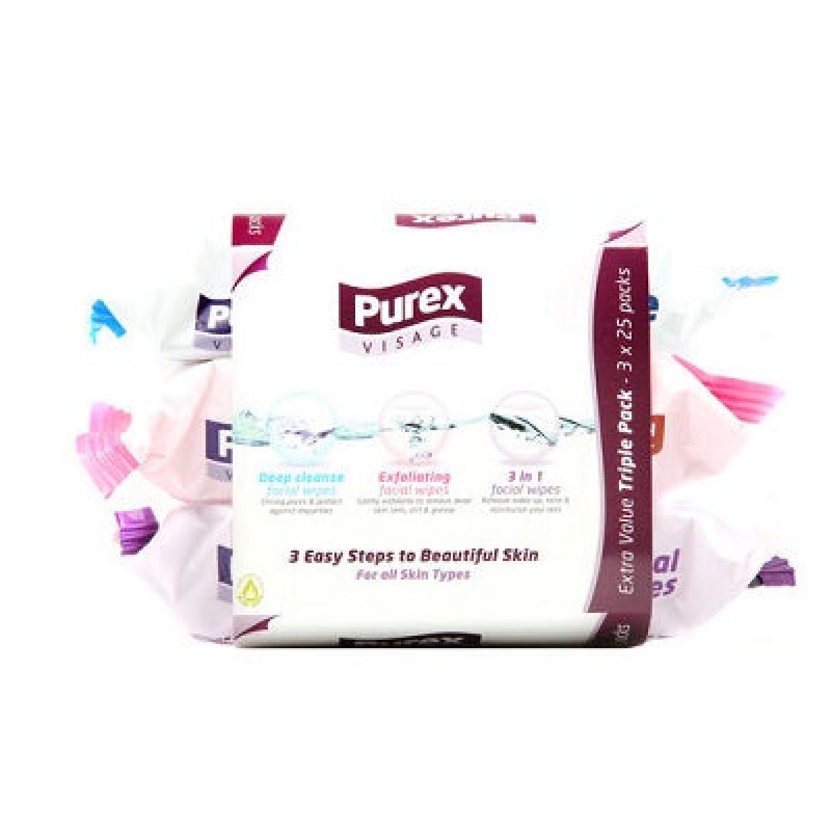 Extra Value Triple Pack Facial Wipes x3