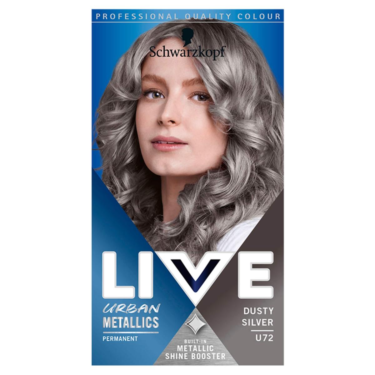 Live U72 Urban Metallics Dusty Silver Hair Dye