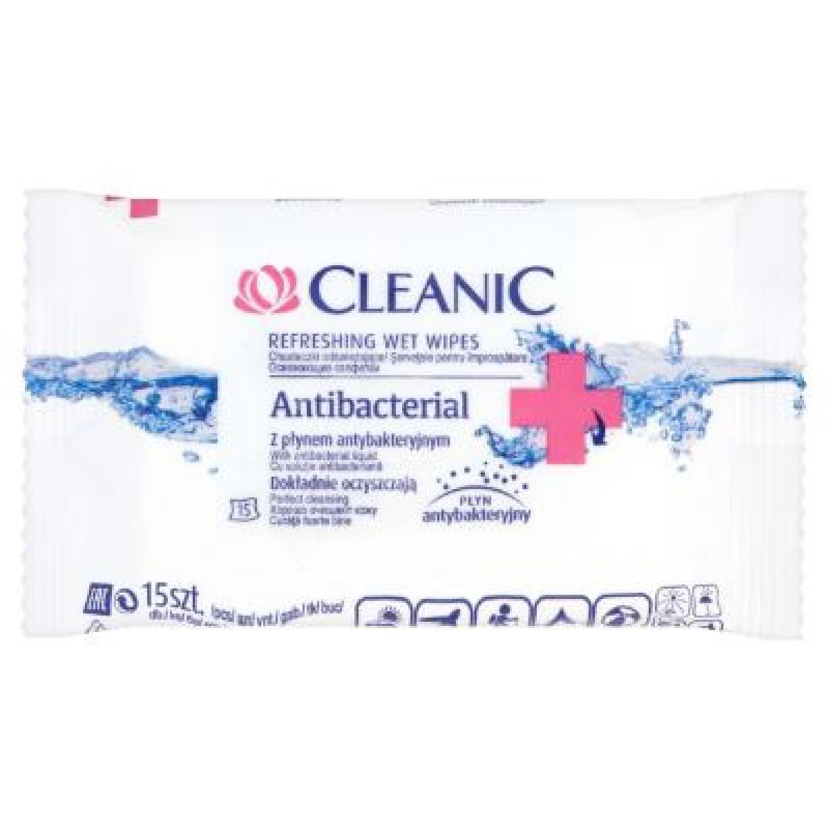Anti-Bacterial Refreshing Wet Wipes x15