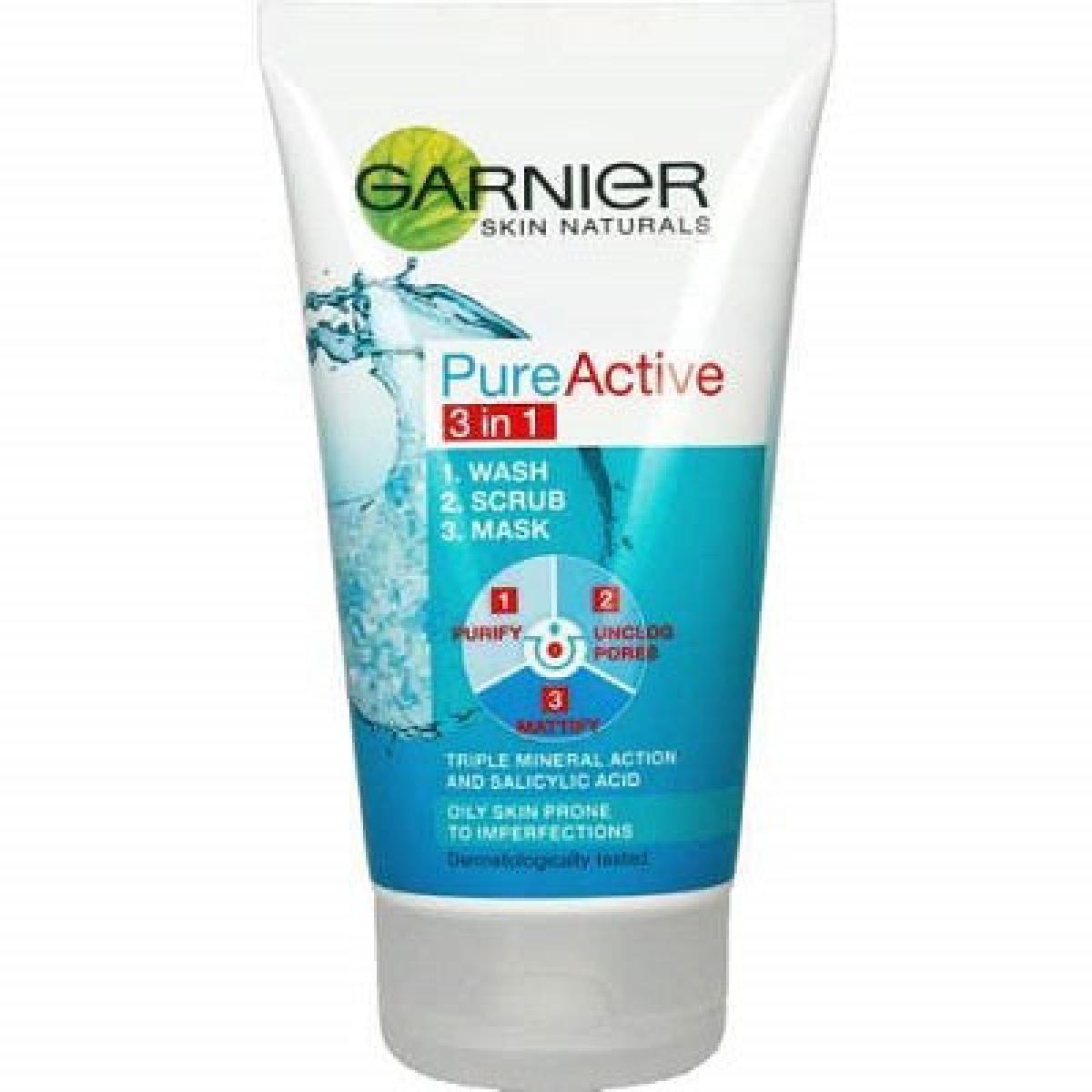 Pure Active 3 in 1 Wash, Scrub, Mask