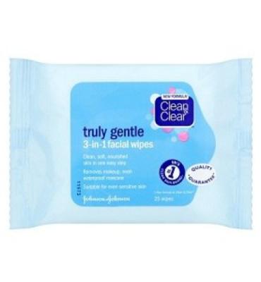 Truly Gentle 3 in 1 Facial Wipes x25