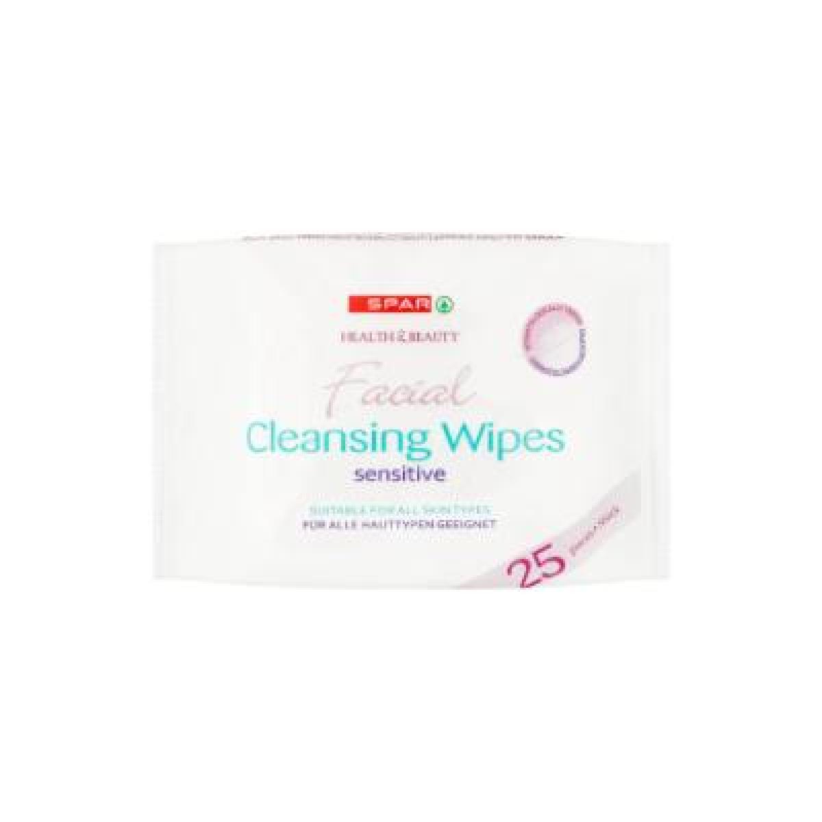 Health & Beauty Facial Cleansing Wipes Sensitive x25