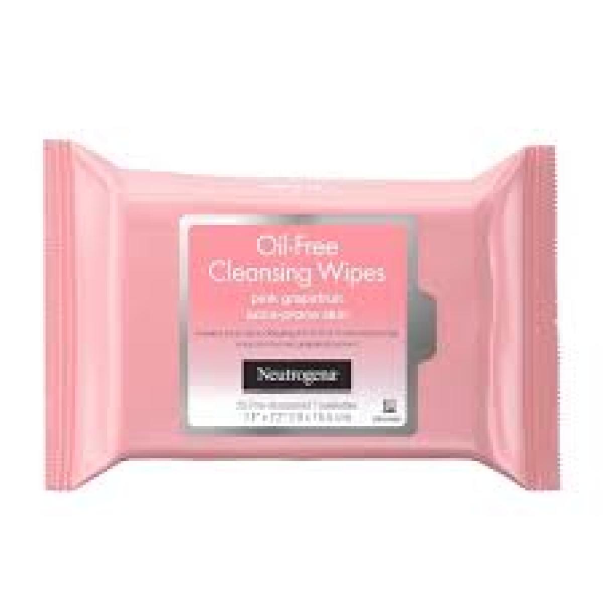 Oil-Free Cleansing Wipes Pink Grapefruit Acne-Prone Skin x25
