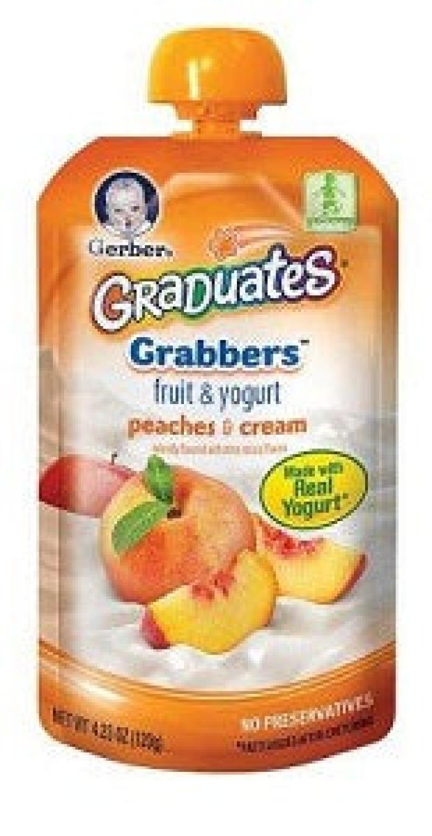 Graduates Grabbers Fruit & Yogurt Peaches & Cream