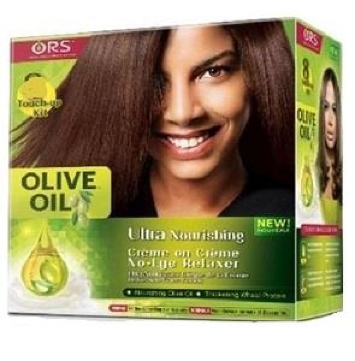 Olive Oil Ultra Nourishing Creme No-Lye Hair Relaxer 6 Touch-Up Kit