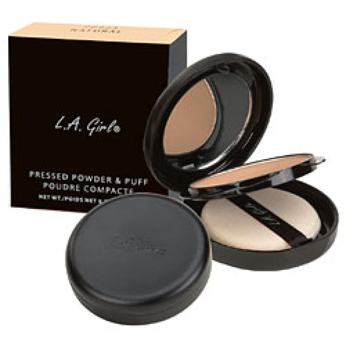 Girls Pressed Powder & Puff Espresso