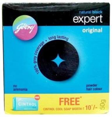 Expert Powder Hair Dye Natural Black Kit