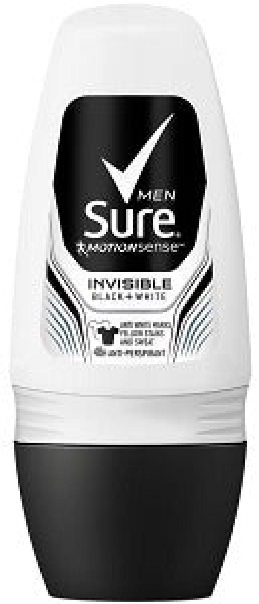 Anti-Perspirant Deodorant Roll On Men Invisible Black & White