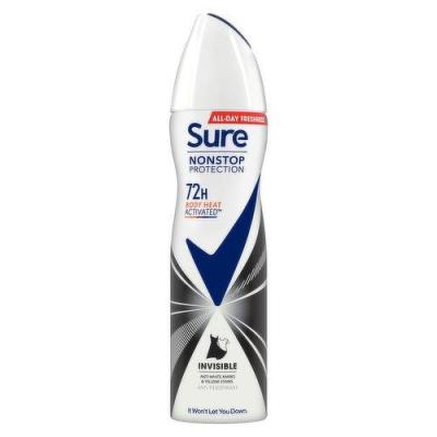 Anti-Perspirant Deodorant Spray Women Invisible Black & White
