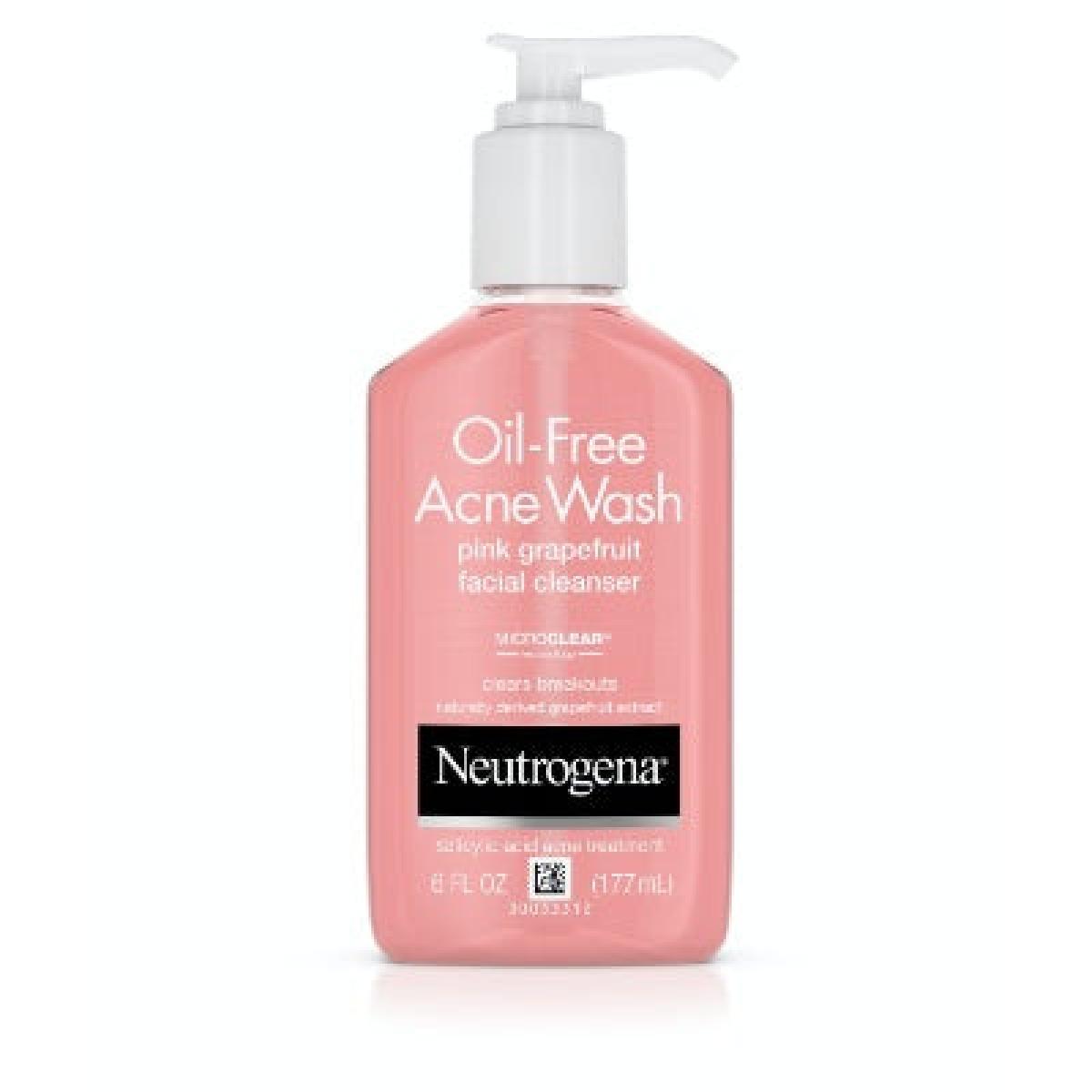 Oil-Free Acne Wash Pink Grapefruit Facial Cleanser