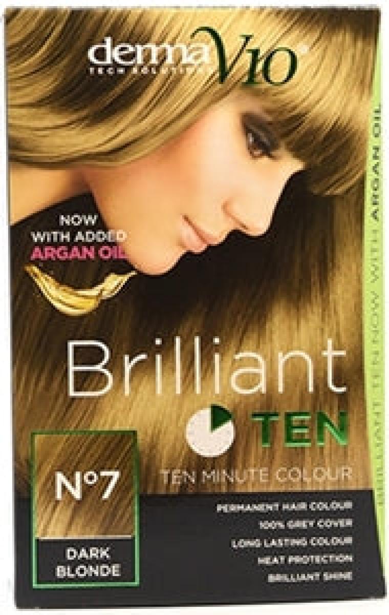 Brilliant Ten Minute Permanent Hair Colour With Argan Oil Dark Blonde No.7