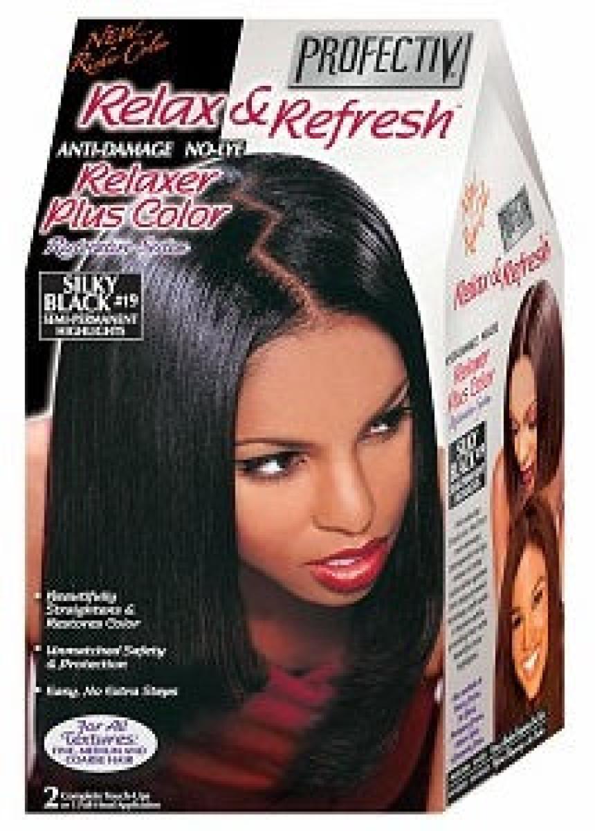 Profectiv MegaGrowth Relaxer Plus Color Restorative System Silky Black