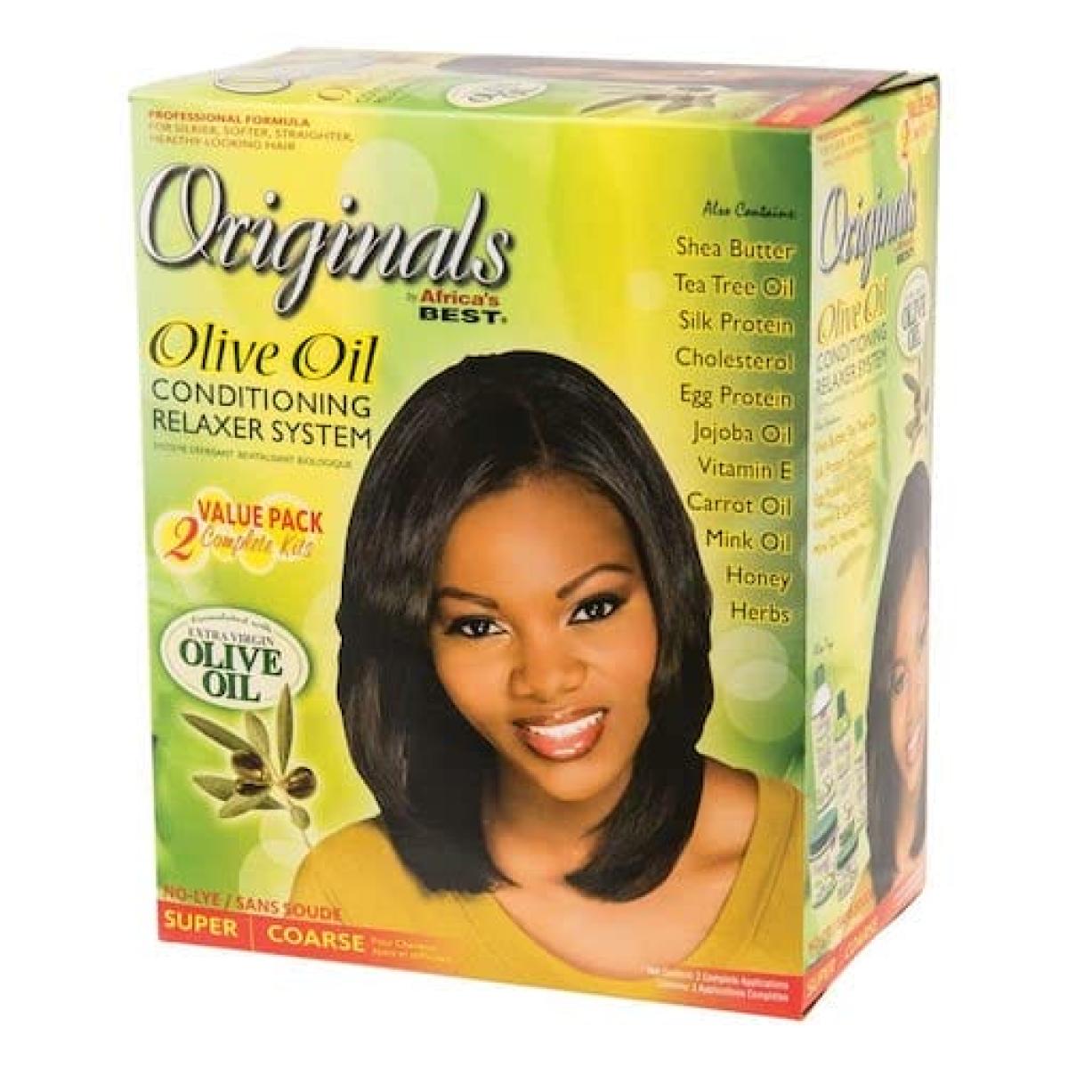 Olive Oil No Lye Conditioning Relaxer Super Value Pack 2 Kit