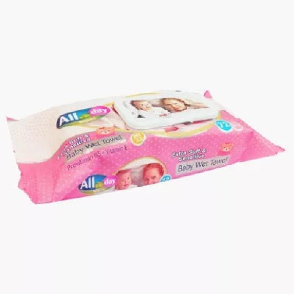Sensitive Baby Wet Towel Pink x90