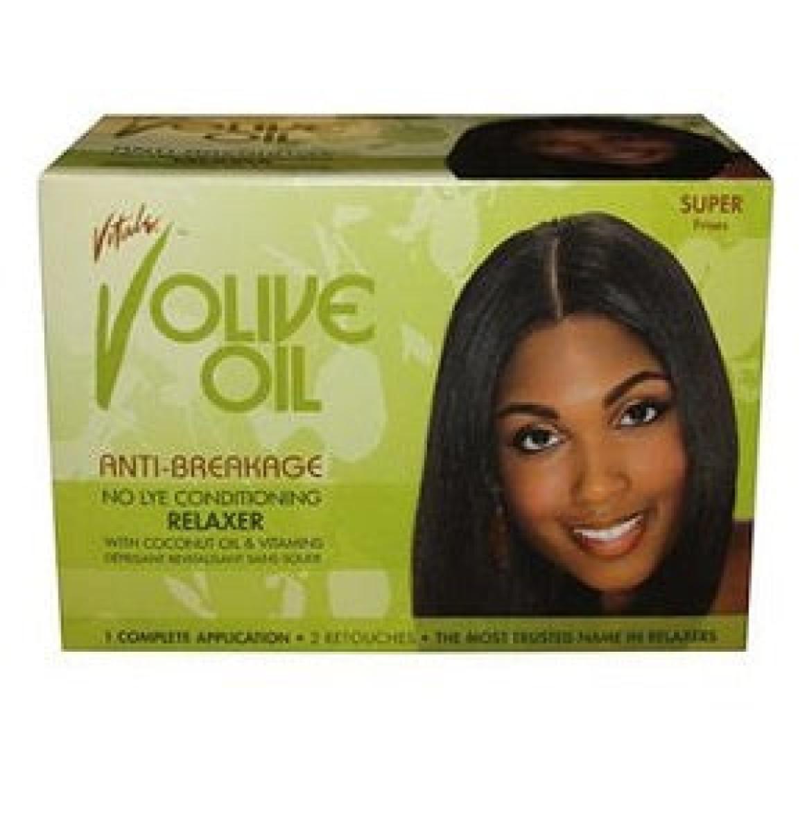Olive Oil Anti-Breakage No-Lye Conditioning Relaxer With Coconut Oil & Vitamins Super Kit