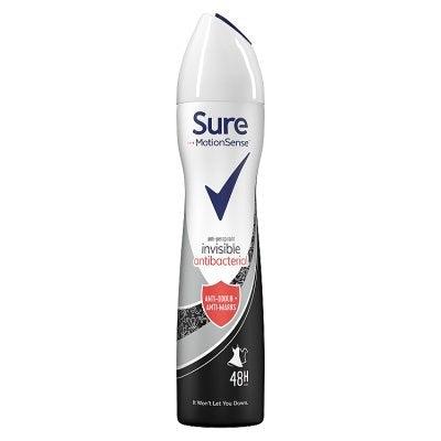 Anti Perspirant Deodorant Spray Motion Sense Invisible Anti Bacterial