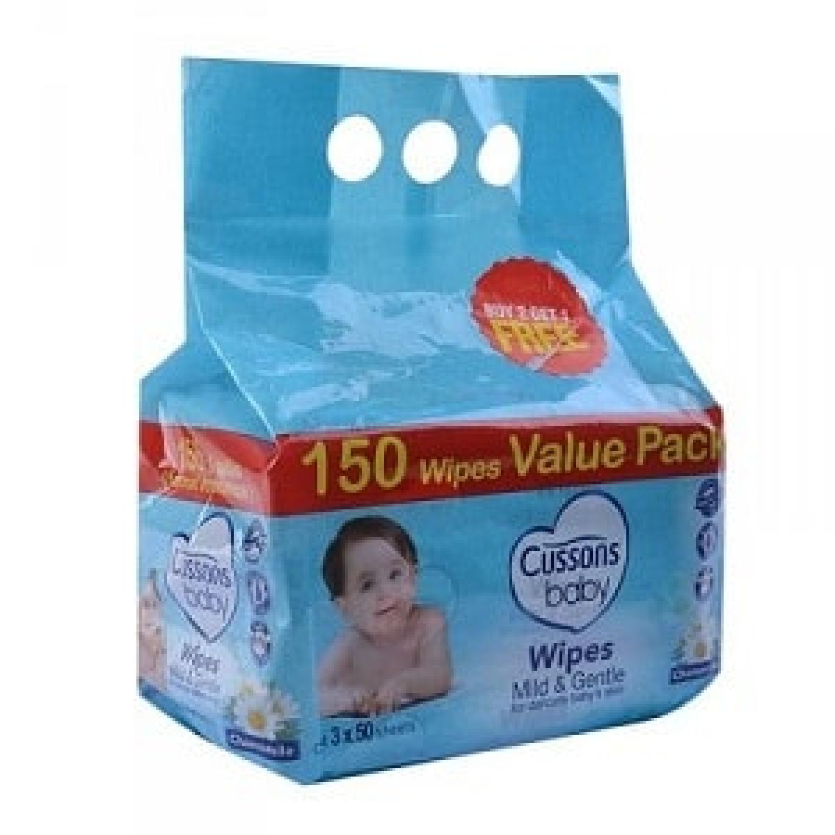 Baby Wipes Mild & Gentle x150