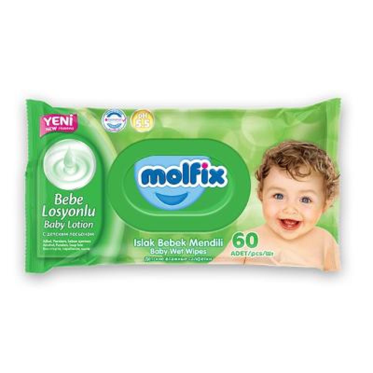 Baby Wet Wipes Fresh Clean 60 Wipes