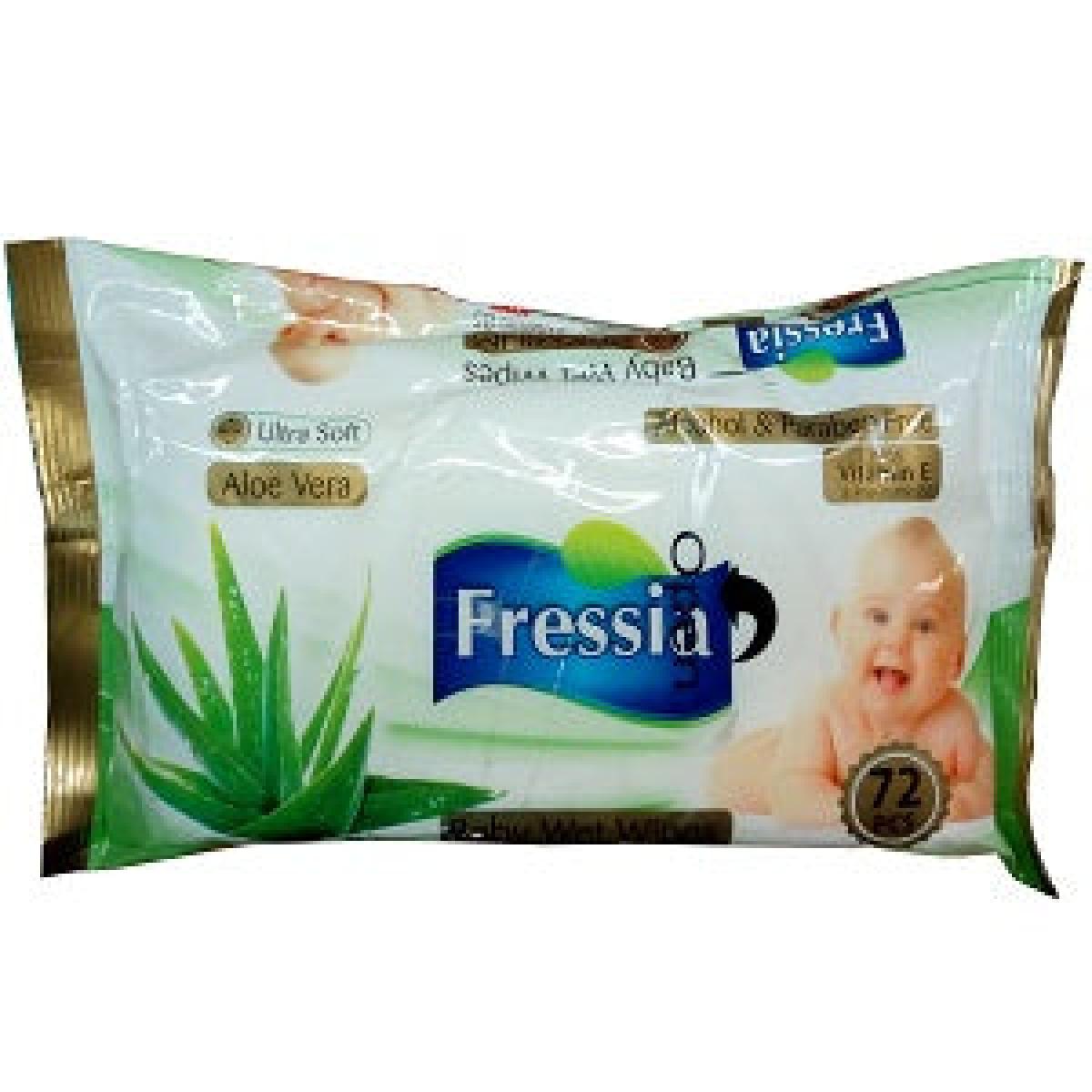 Baby Wet Wipes With Aloe Vera x72