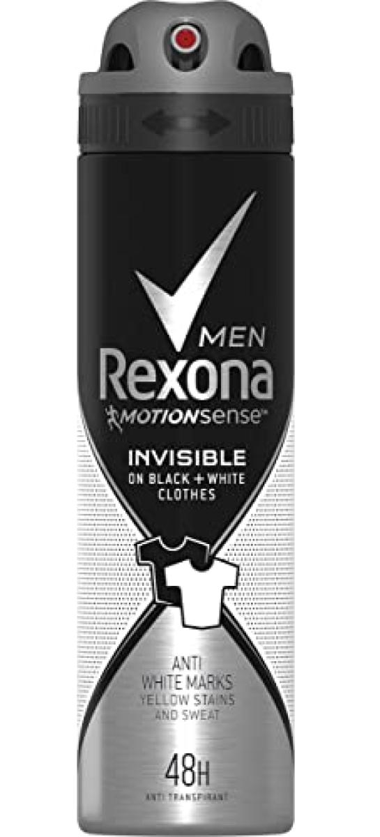 Anti-Perspirant Deodorant Spray For Men Motion Sense Invisible Black & White
