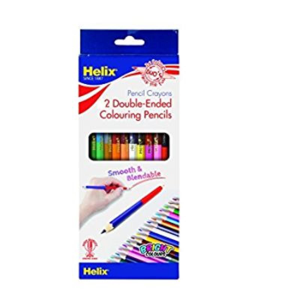 Double Ended Color Pencil 7 Inches x2