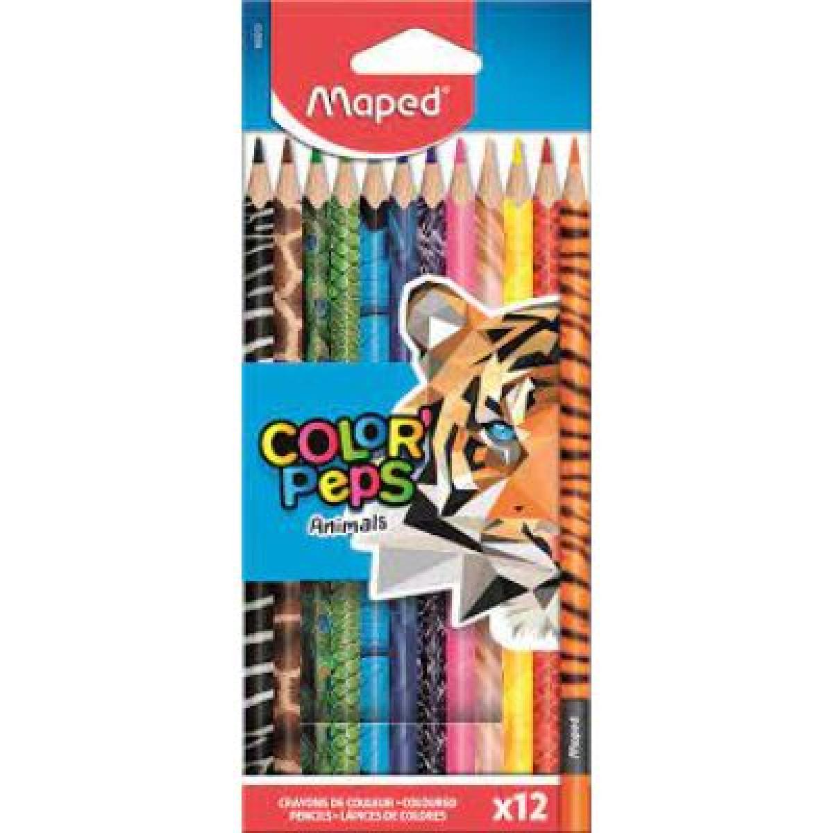 Colouring Pencils Color'Peps Animal x12