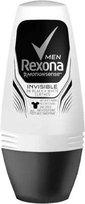 Anti-Perspirant/Transpirant Deodorant Roll On Men Invisible Black + White