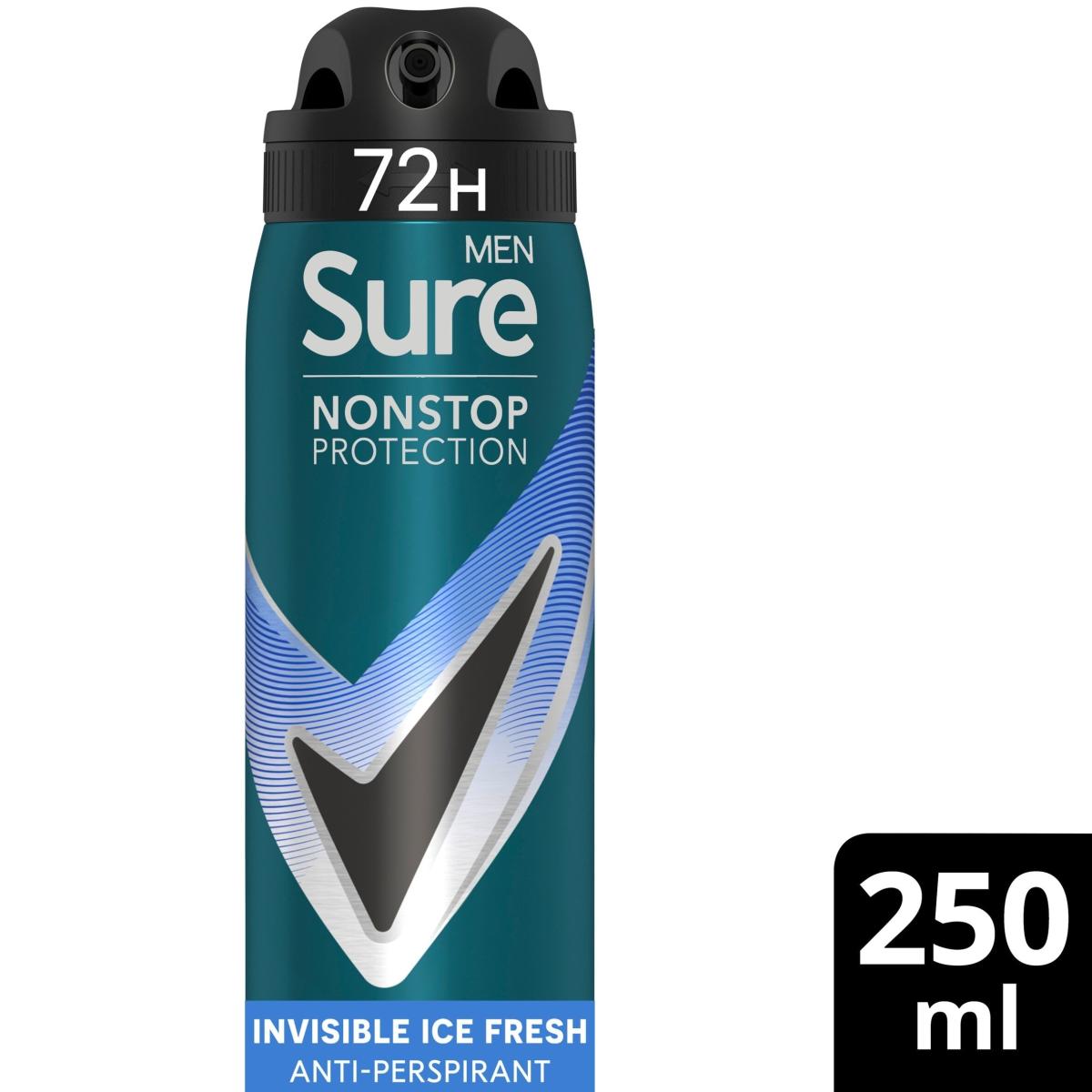 Men Invisible Ice Fresh 72 Hour Non-Stop Protection Anti-Perspirant Deodorant