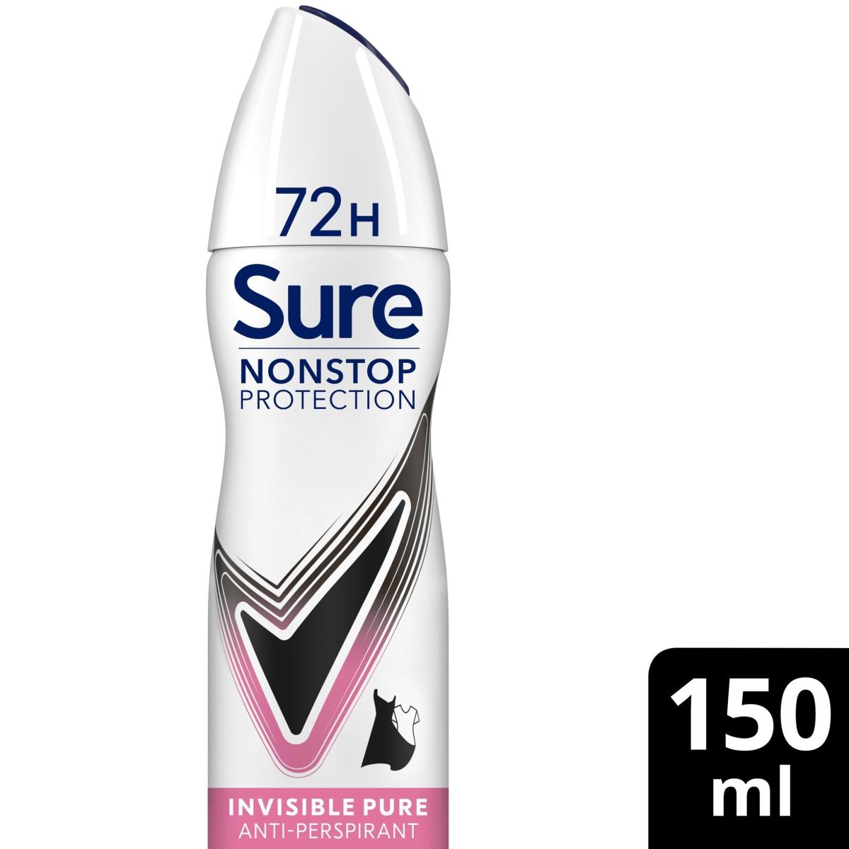 Women Invisible Pure 72 Hour Non-Stop Protection Anti-Perspirant Deodorant