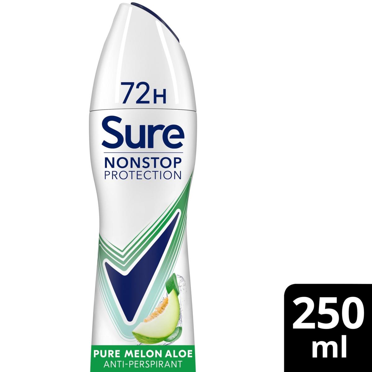 Women Pure Melon Aloe 72 Hour Non-Stop Protection Anti-Perspirant Deodorant