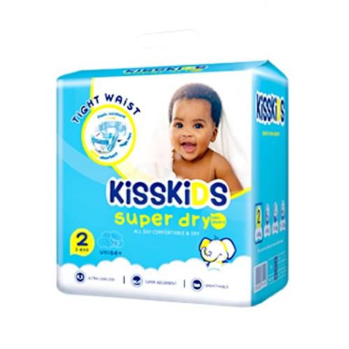 Super Dry Baby Diaper Size 2 Mini 3-8 kg x54